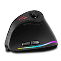 ZELOTES F18 Vertical Ergonomic Mouse 2.4G Wireless Mouse Bluetooth 24000DPI with Programming Gaming Mouse for PC Computer Laptop